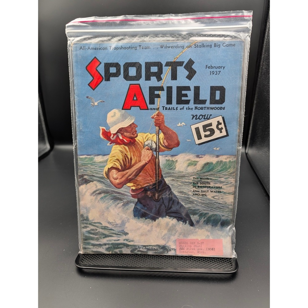 Vintage Sports Afield Magazine February 1937 Hunting Fishing Dogs Outdoorsman